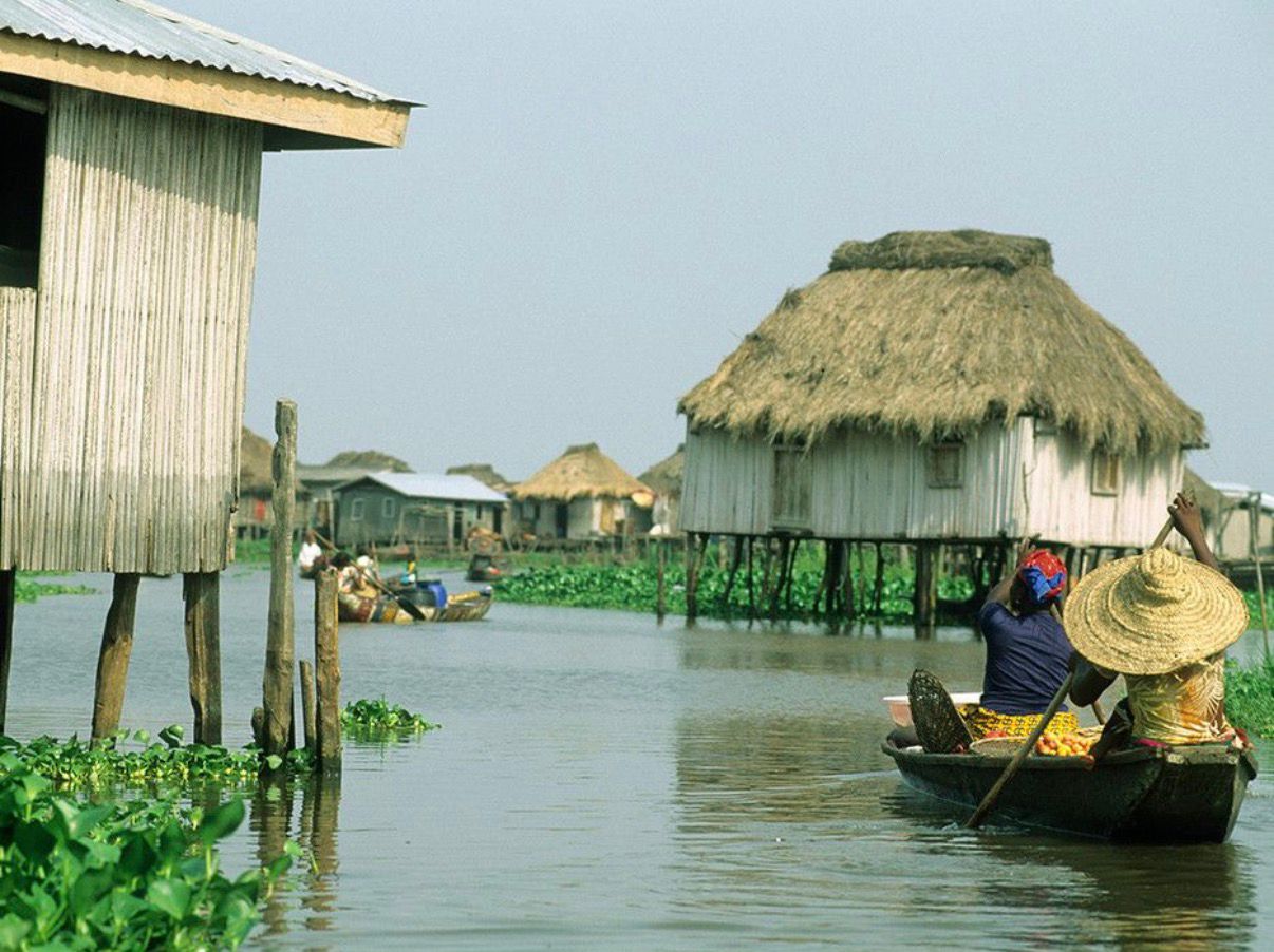 Ganvié — cité lacustre, lac Nokoué, Bénin